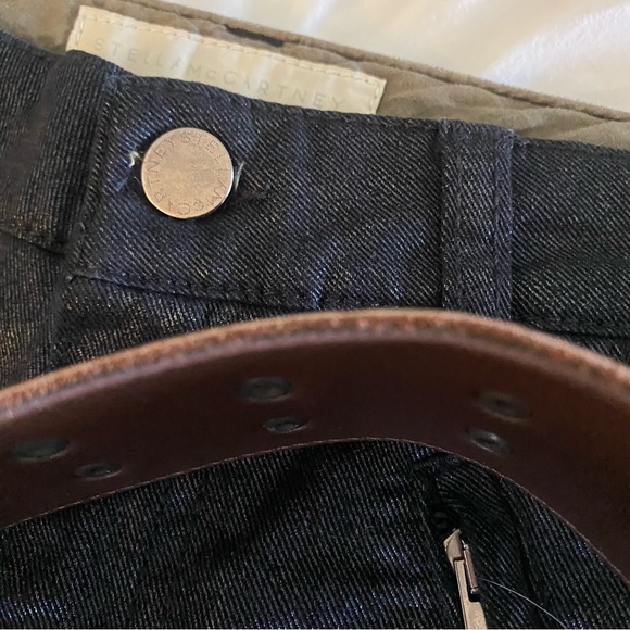 Vintage Brown & Black & Steel, Studded Belt ! Square Buckle ! A UNIQUE BELT ❤️ - Picture 15 of 16